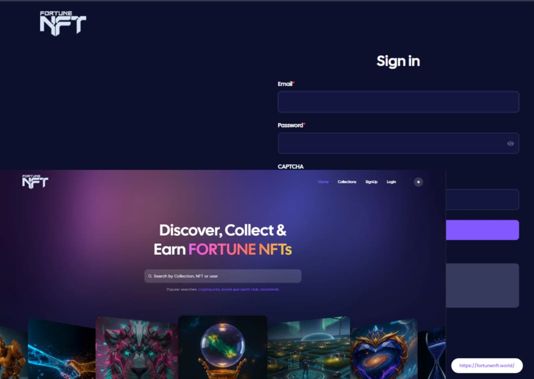 FortuneNFT Case Study Hero